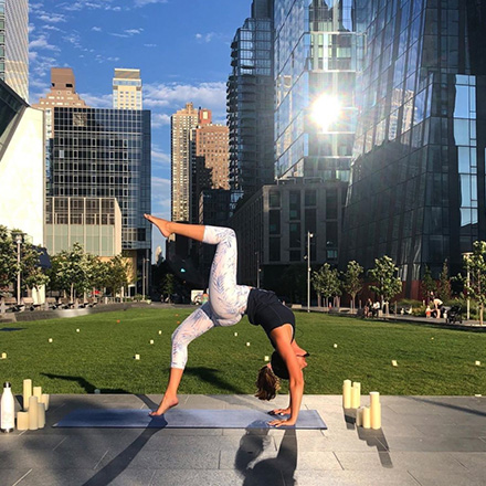 waterline square social instagram yoga in the park post